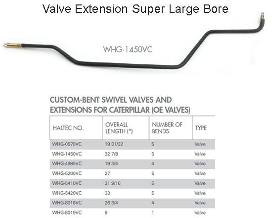 Valve Extension Haltec WHG-1450VC